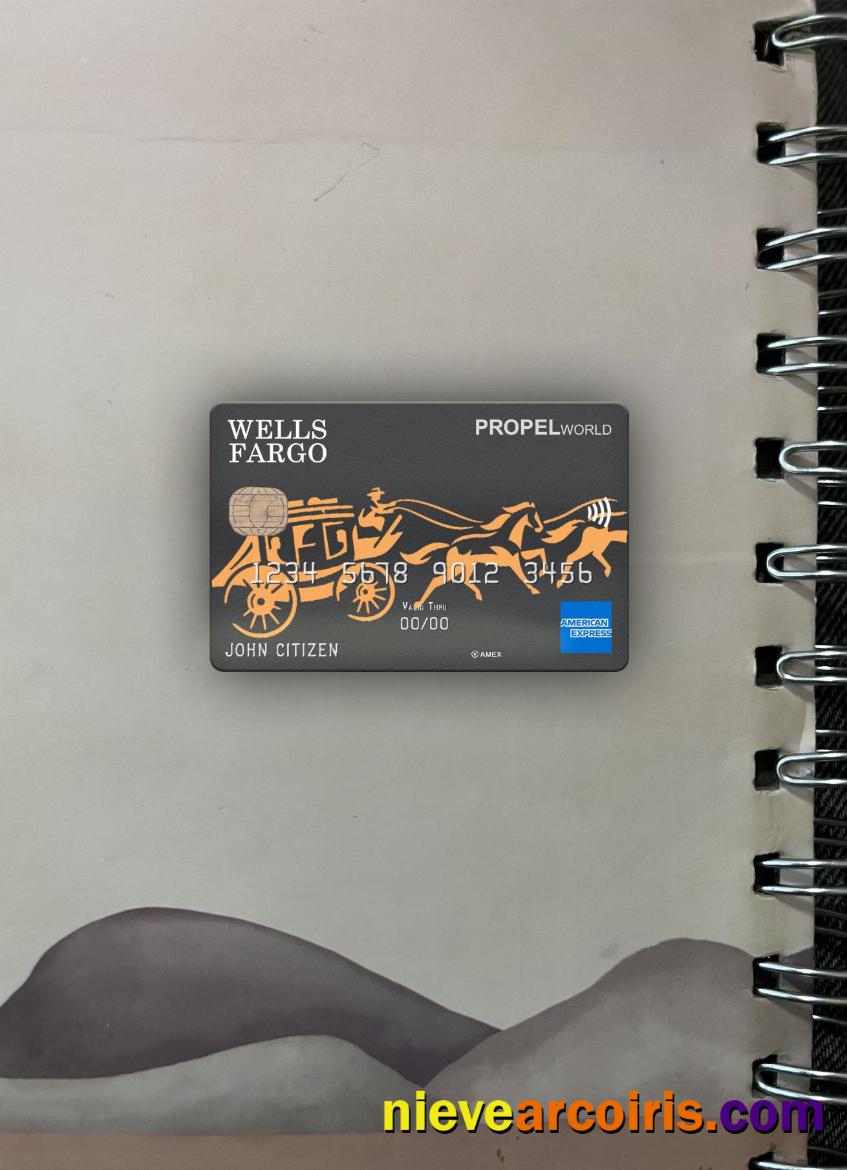 USA Wells Fargo bank AMEX Card photolook